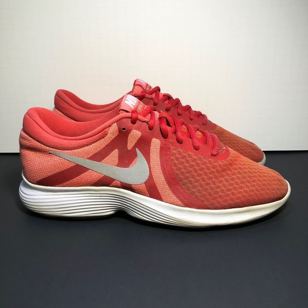 Womens Nike Revolution 4 Red Running Shoes  Size 8
